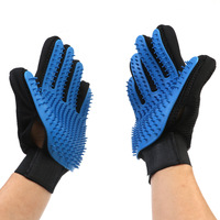 Gant de toilettage pour animaux personnalisé en gros, brosse à poils de chat, produits de toilettage pour animaux de compagnie en gros, gant de nettoyage pour animalerie