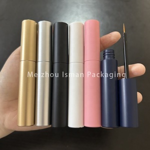 ISMAN - Tubo Redondo de Lujo para Delineador de Ojos de 10 ml, Color Rosa, Blanco, Dorado, Plateado, Azul, Botella de Pegamento para Pestañas, Venta al por Mayor, Marca Privada, Fábrica, Nuevo - Product Image 3