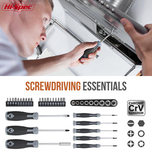 Hi-Spec <b>Screwdriver</b> <b>Set</b> 54-Piece Chrome Vanadium Household Repair Tools - Product Image 2
