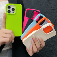 Nouvelle Coque Arrière Moitié Couleur en TPU Souple avec Grande Ouverture Caméra pour iPhone 11 12 13 14 15 16 Pro Max Style 2025