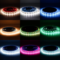 Bande LED flexible 5-en-1 RGBCCT RGBWW 5050, 60/96 LED/m, RGB+W+WW RGBW RGBWW 2700K - 6500K, DC12V/24V