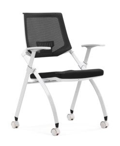 Silla de Oficina Moderna de Metal para Universidad, con Ruedas de PP, Diseño Plegable para Aula Escolar, Estudiantes, Sala de Capacitación, <span class=keywords><strong>Hospital</strong></span> - Product Image 2