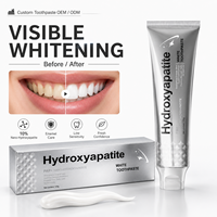 Dentifrice blanchissant à l'hydroxyapatite 120g – Élimine les taches dentaires, blanchiment profond des dents, haleine fraîche – Vente en gros OEM ODM