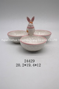 Pintura a mano de alta calidad conejo de Pascua conejito huevo titular hogar decorativo acento huevo taza - Product Image 5