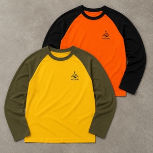 T-shirt à manches longues en coton peigné coupe ample à <span class=keywords><strong>prix</strong></span> de gros pour un usage quotidien décontracté avec logo et étiquettes personnalisés - Product Image 2