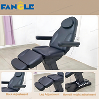 Luxe noir électrique 3/4 moteur Table de Massage cosmétique lit de beauté du visage esthétique inclinable examen médical chaise de tatouage