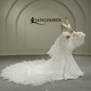 ชุดแต่งงานสุดหรู Gt26004 ทรงเข้ารูปประดับดอกไม้ ชุดเจ้าสาวสไตล์เจ้าหญิง ตัดเย็บตามสั่ง Jancember - Product Image 6