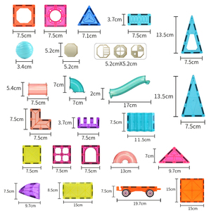 Juguete para Niños, Juego de 270 Piezas de <span class=keywords><strong>Bloques</strong></span> de Plástico Magnéticos, Juguetes de Construcción, <span class=keywords><strong>Bloques</strong></span> de Construcción de Ciudades, <span class=keywords><strong>Bloques</strong></span> Magnéticos HW, Juego Mágico 3D - Product Image 4