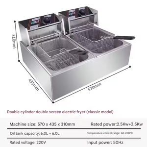 Friteuse Commerciale Automatique Professionnelle avec Moteur et Roulement Central pour Poulet, <span class=keywords><strong>Poisson</strong></span> et Pommes de Terre - Product Image 2