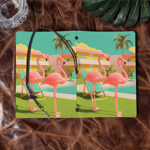 A6 máy tính xách tay lý tưởng cho sáng tạo bằng văn bản của sinh viên câu chuyện ý tưởng và nhân vật phác thảo với Hồng Hạc hồ bơi phòng chờ ghế Palm tr - Product Image 6