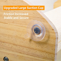 Griffoir vertical nordique en gros pour chat, grande taille, base en bois massif, griffoir durable en sisal, jouet interactif à 2 niveaux en corde de coton