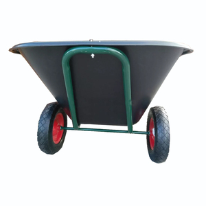 Carretilla grande de 200 litros para jardín, dos ruedas, estable - Product Image 5