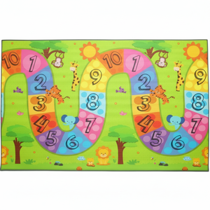 แผ่นรองเล่น XPE สำหรับเด็กขนาด100x140X0,8ซม. XPE โฟมกันสารพิษกันน้ำพร้อมแผ่นปูถนนสีสันสดใส - Product Image 1