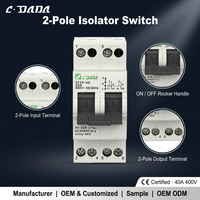 Interrupteur de transfert micro DIN-rail 230V 2P 100A 400V série SF Disjoncteur