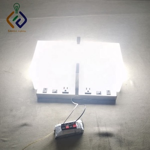 Doppia testiera 24W E26/E27 lampada da parete Luces Para Paredes de <span class=keywords><strong>Casa</strong></span> Led Cube applique da parete lampade per camera da letto soggiorno sala da pranzo - Product Image 2