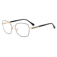 Gafas de Mujer con Protección Anti-luz Azul, Diseño de Ojo de Gato Mariposa, Montura Metálica + Patillas de Acetato, Dorado/Rosa, Alta Calidad, Envío Rápido