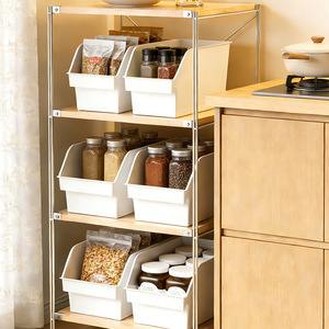 Condiment <b>Storage</b> Box Layer Type L Large Capacity Kitchen Organizer Spice Jar - Product Image 1