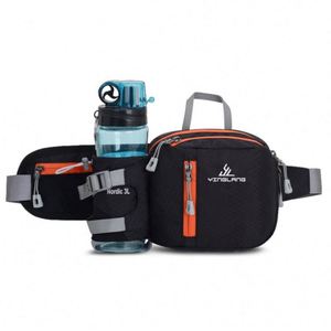 Riñonera Deportiva Unisex con Porta Botella de Agua y Bolsillo Ajustable para Caminar y Correr - Tejidos de Microfibra - Product Image 1