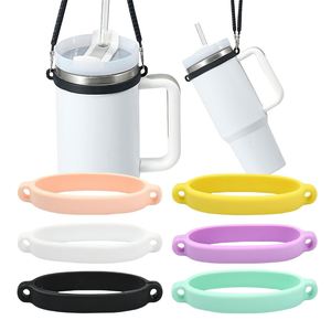 Non-slip Silicone Cup Sleeve 7.5cm/9cm Universal Heat Resistant Insulating Protective Cover for Water Bottle Tumbler - Product Image 4