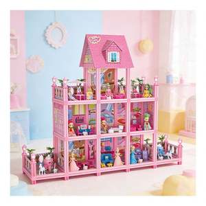 Casa de Muñecas Villa Princesa con Dormitorio, Cocina, Baño, Balcón y Muebles, Juego de Simulación, Regalo para Niñas - Product Image 5