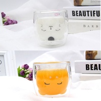 Verre borosilicate à double tasse de café, bodum thule de dessin animé, bodum thule, résistante à la chaleur, tasse à jus, tasse de bière