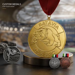 Personalized Custom Medal Wholesale Zinc Alloy Award Medals Custom Logo Sports Medals With Ribbon for Events and Awards - Product Image 1