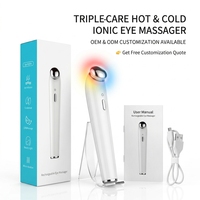 Appareil de beauté pour les yeux électrique portable, baguette de massage des yeux à haute fréquence vibrante, produit de beauté pour les cernes et les ridules