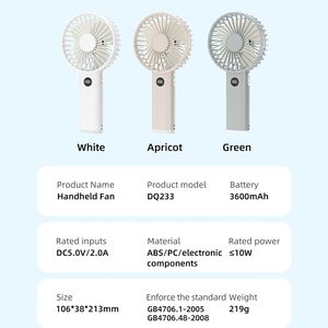 New Arrival Portable <b>Mini</b> Handheld Fan Power Bank 4000mAh Outdoor Plastic Rechargeable Cooling <b>USB</b> Brushless Motor Remote - Product Image 6