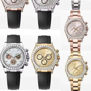 Reloj de diamantes de oro de alta calidad Relojes de diamantes de circón para hombres - Product Image 2