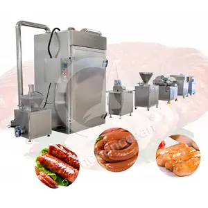 OCEAN Commercial Hydraulic Meat Filler Sausage Roll Stuffer Machine Smallest Sausage Make Line