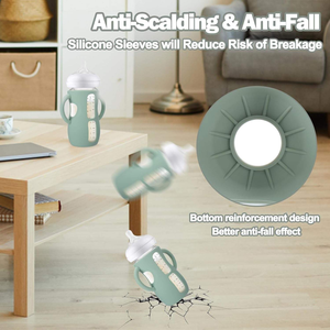 Mangas de silicona sin BPA para biberones <span class=keywords><strong>Avent</strong></span>, soporte para biberones antirotura con asa - Product Image 4