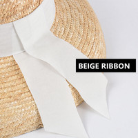 Sombrero de Playa Personalizado para Mujer, Sombrero de Sol de Verano Vintage, Sombrero de Paja Estilo Francés con Ala Ancha y Lazo de Cinta