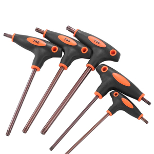 T10 T15 T20 T25 T27 T30 T40 T45 T50 in plastica T manico Torx chiave <span class=keywords><strong>a</strong></span> <span class=keywords><strong>stella</strong></span> in acciaio <span class=keywords><strong>a</strong></span> doppia estremità Anti-manomissione Torx chiavi chiave - Product Image 4