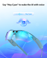 Lunettes intelligentes ZHENQI G6-PRO à monture monobloc intégrale avec verres traités anti-lumière bleue et traduction en temps réel par IA
