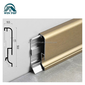 Vincere il battiscopa con superficie curva con profilo in alluminio con luce a LED a <span class=keywords><strong>parete</strong></span> pannelli decorativi battiscopa linea - Product Image 2