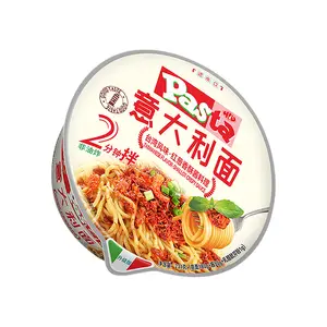 HLV Pasta Spaghetti Supplier Instant Mix Pasta with Shallot Crispy Flavor Sauce Fresh Spaghetti Instant Pasta