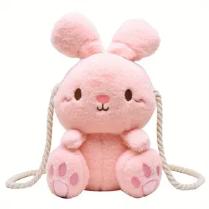 Sac à dos en peluche personnalisé sac en peluche sac d'école OEM peluches d'animaux jouets d'usine sac d'école à bandoulière personnalisé