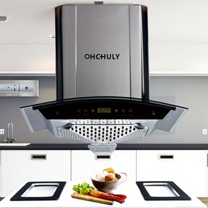 <span class=keywords><strong>Campana</strong></span> <span class=keywords><strong>Extractora</strong></span> Curva con Ventilación, Pantalla Táctil, Inteligente, de Pared, para Uso en Hoteles, Eficiencia Energética - Product Image 5