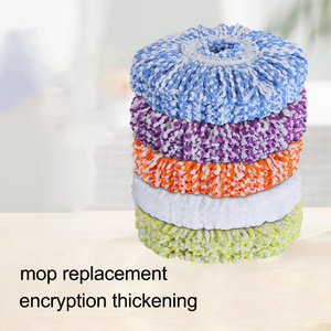 Microfibre pour remplacements de têtes de serpillière rotative, nettoyage des sols, réutilisable, lavable à 360 degrés, tampons de nettoyage pour serpillière - Product Image 4