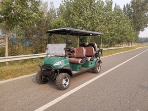 Nouvelle voiturette de golf d'exportation avec lecteur multimédia à navigation vocale et ports de charge – Véhicule de patrouille pratique pour les terrains de golf - Product Image 6