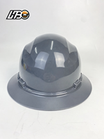 Casque de sécurité ventilé à visière intégrale HBC CE EN397, en HDPE résistant aux chocs, pour travaux de construction et industriels