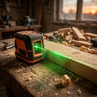 Niveau laser 3D professionnel Starline pour usage industriel et bricolage, 16 lignes autonivelantes, croix verticale et horizontale, pointeur laser vert 50m DC