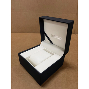 Factory Direct Sale Classic Black PU <b>Watch</b> Box Leather <b>Watch</b> Box Custom Logo for Men Women Bracelet <b>Case</b> Luxury Gift Packaging - Product Image 4