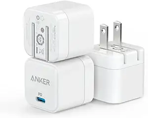Anker 20W Fast Charger con Pieghevole Spina PowerPort III 20W Cubo del Caricatore per il iPhone 12/12 mini/12 pro/12 Pro Max/11