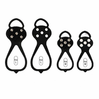 Crampons antidérapants pour chaussures, pointes en acier inoxydable pour la marche, la randonnée et la pêche sur neige
