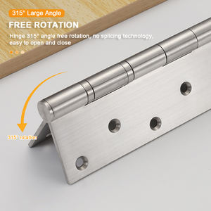 Charnières de porte industrielles à grande ouverture plate de rotation à 315 ° en acier inoxydable de <span class=keywords><strong>charnière</strong></span> de porte robuste de 10 pouces - Product Image 5