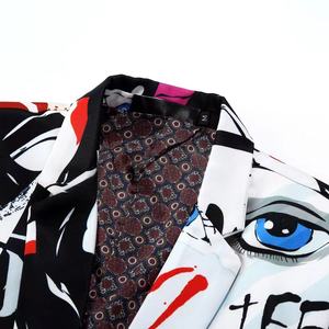 Conjunto de Dos Piezas de Alta Calidad, Blazer Ajustado con Estampado de Moda Hip Hop, Manga Larga, Traje de Actuación para Cantante, Ropa para <span class=keywords><strong>Hombre</strong></span> - Product Image 5