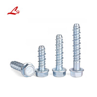 Jeu de vis autotaraudeuses métriques M6-M12 Boulon d'ancrage autotaraudeur hexagonal Ciment de béton Vis autotaraudeuse Clou d'expansion