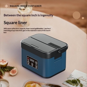 Boîte à lunch chauffante <span class=keywords><strong>rechargeable</strong></span> à isolation sous vide <span class=keywords><strong>avec</strong></span> pot intérieur en acier inoxydable, capacité 1,3-1,5 L, portable pour le bureau - Product Image 4