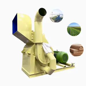 organic fertilizer mechanism charcoal dust free production sawdust grinder wood chaff crusher large wood processing equipment